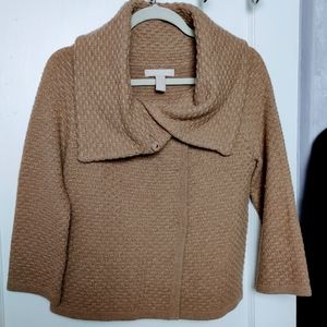Banana Republic Italian wool cowl crop sweater